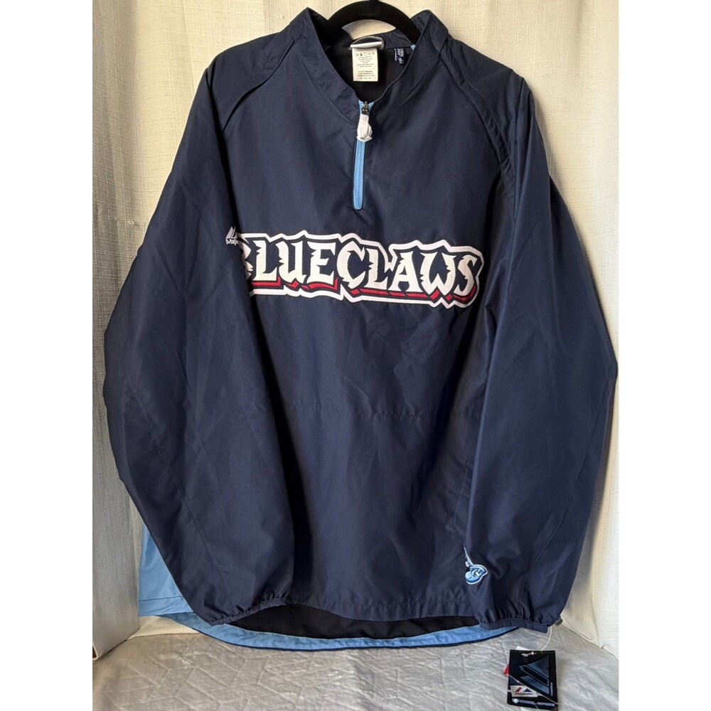 Majestic Lakewood BlueClaws Convertible Gamer Jacket Men's XL Navy NWT